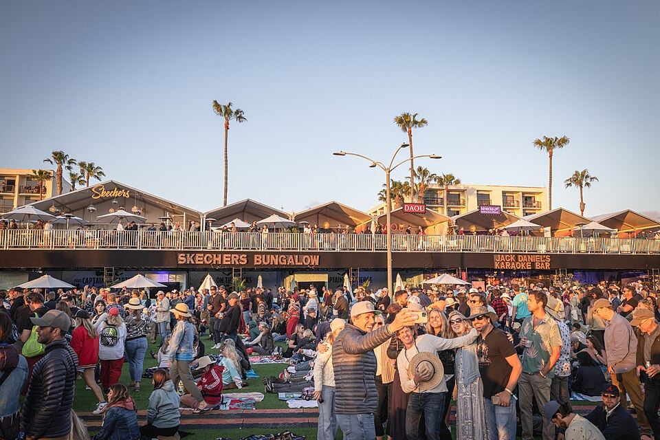 Outdoor music festival atmosphere in Colorado