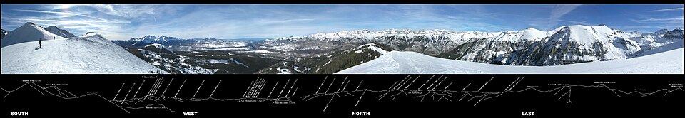 Colorado ski resort scenery
