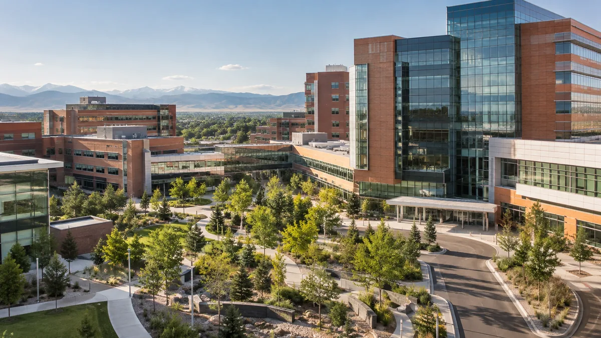 The Anschutz medical campus area in Aurora, Colorado