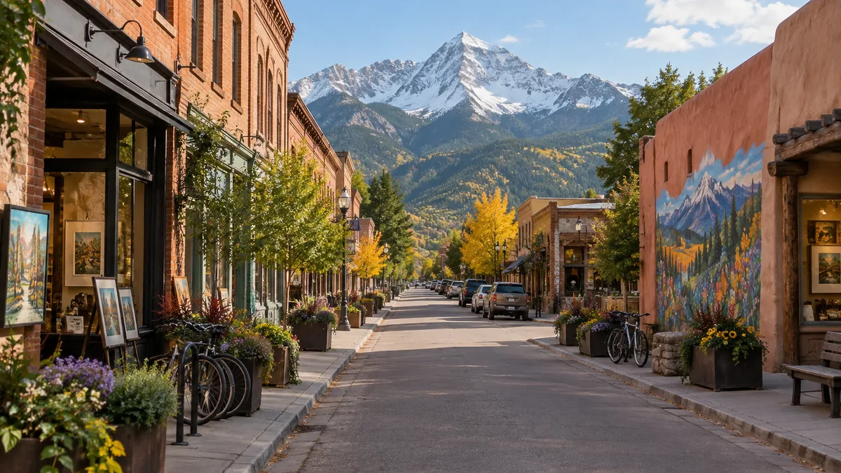 Main Street galleries in Carbondale, Colorado