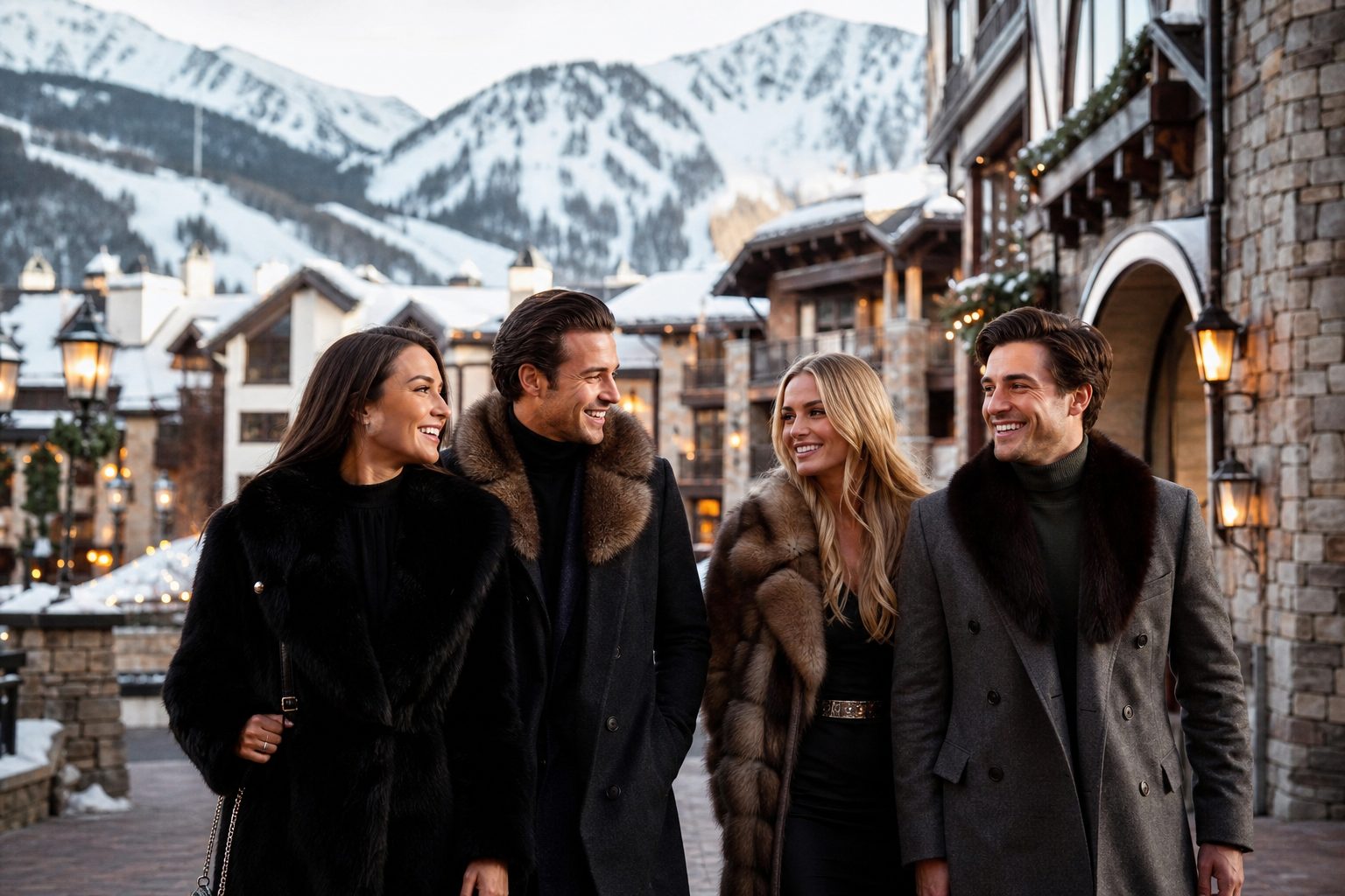Vail Village in winter