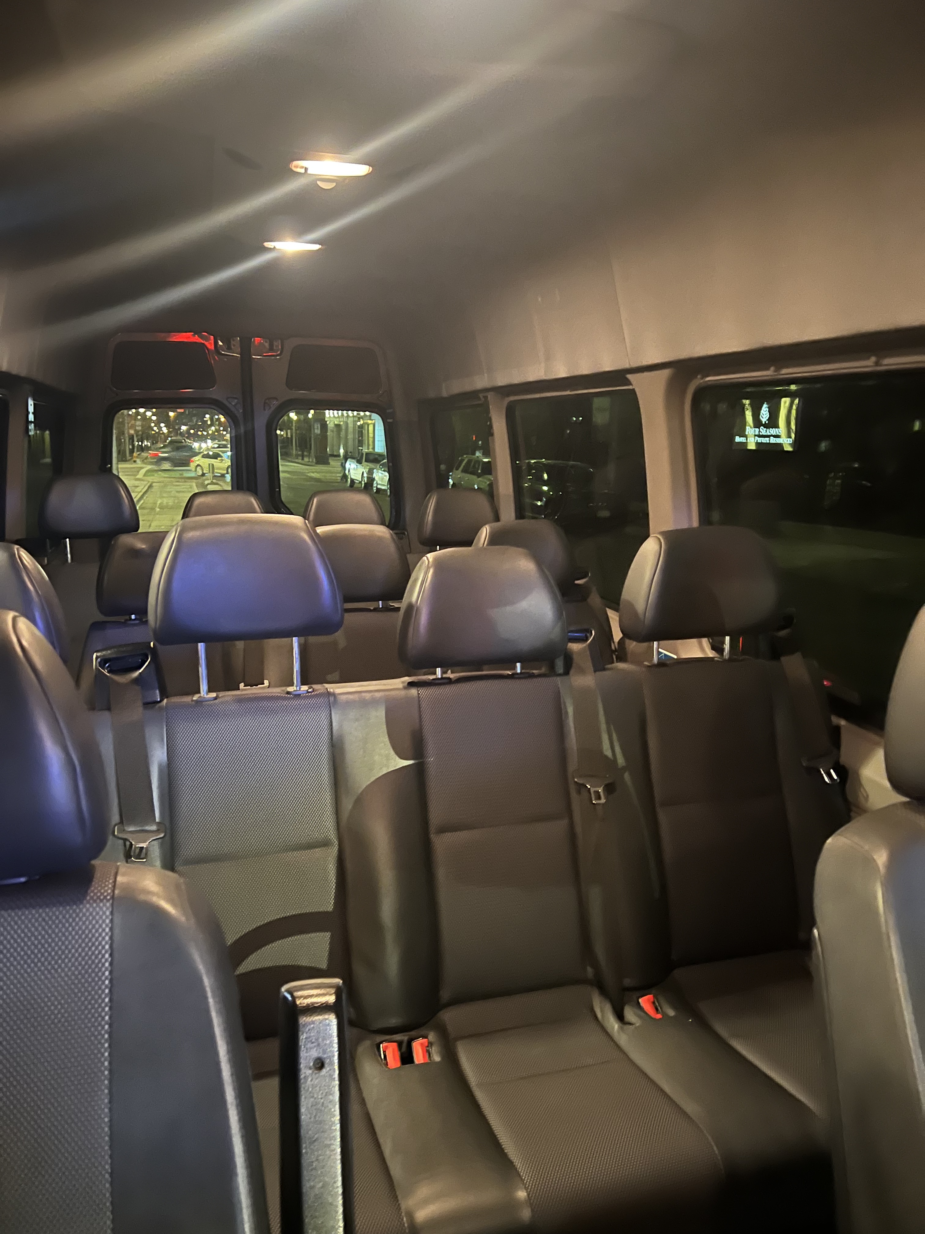 Executive Coach Sprinter interior - Denver car service fleet