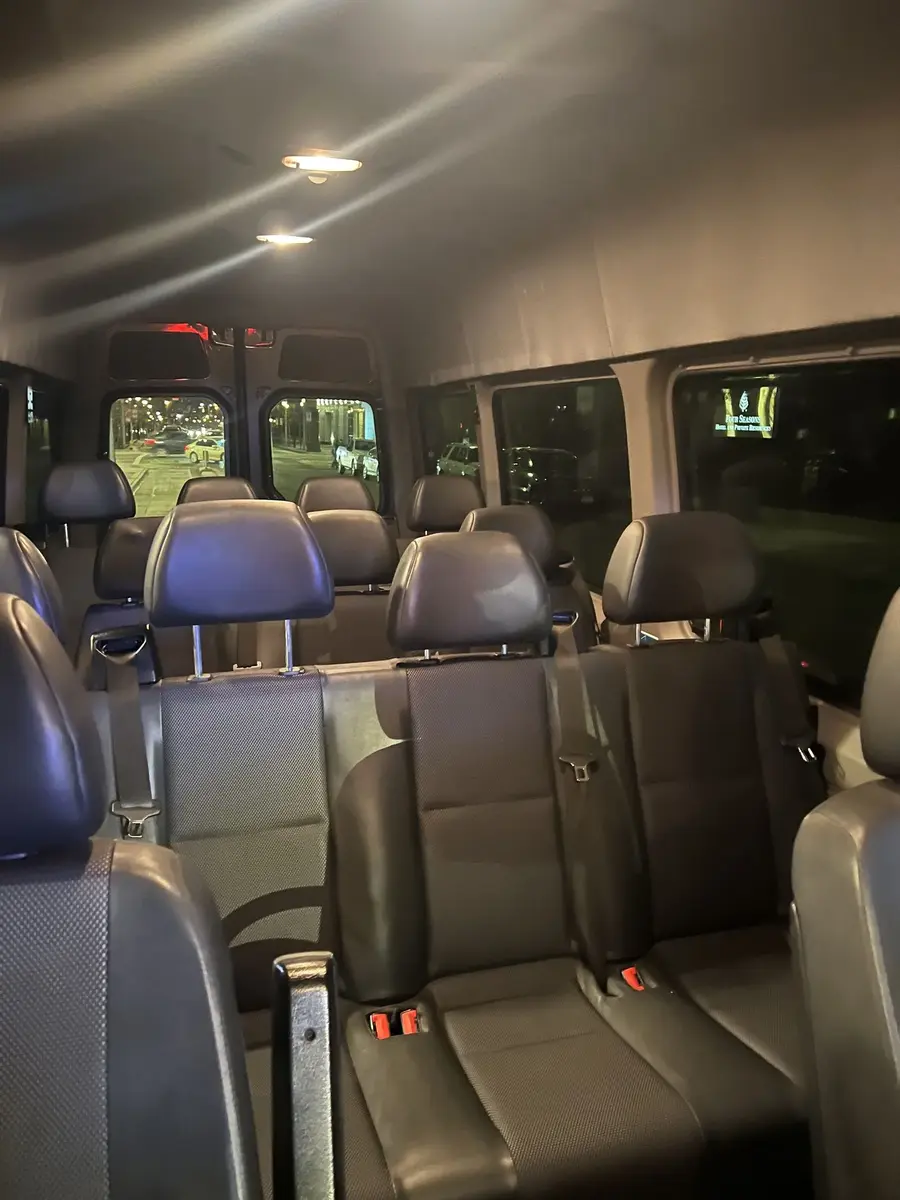 Luxury Coach Van interior - Denver car service fleet