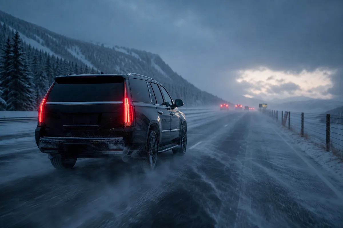 Winter storm highway