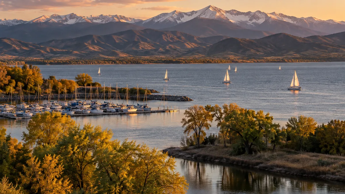 Chatfield Reservoir south of Littleton, Colorado