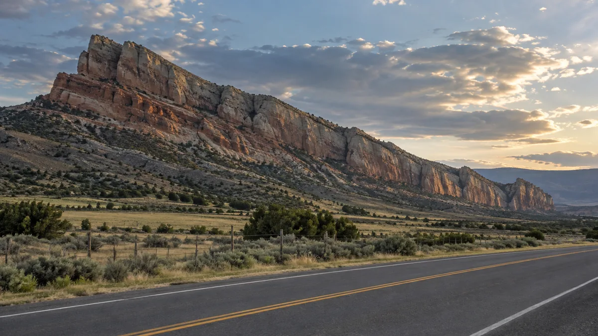 The Grand Hogback ridge near Rifle, Colorado