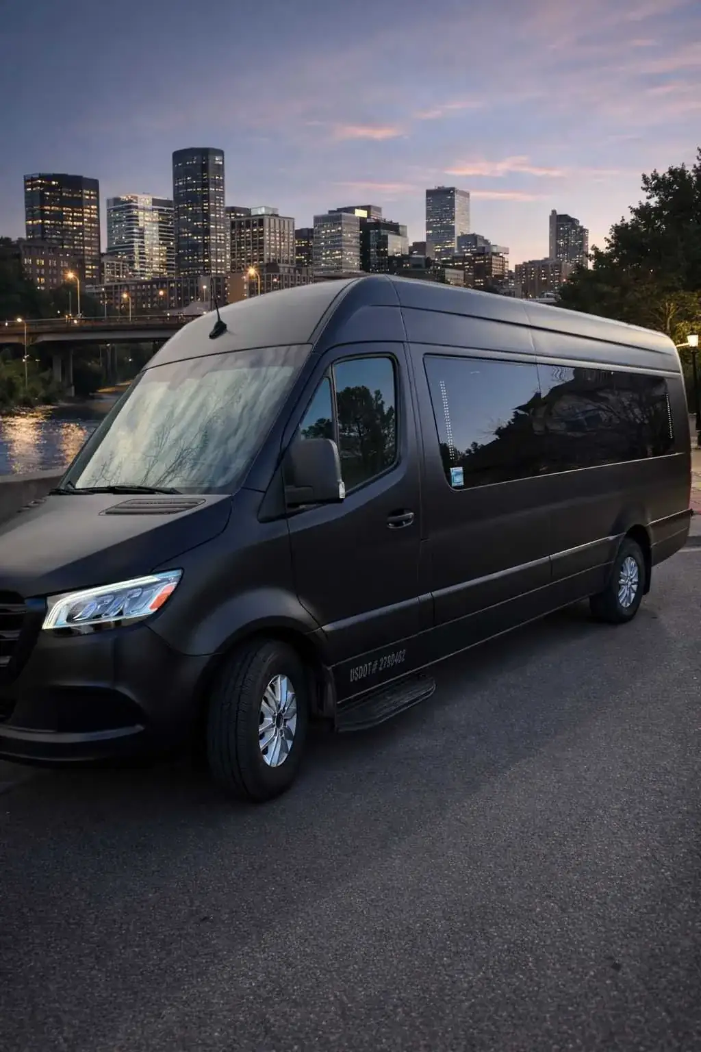 Stretch limousine for Denver Performing Arts Complex