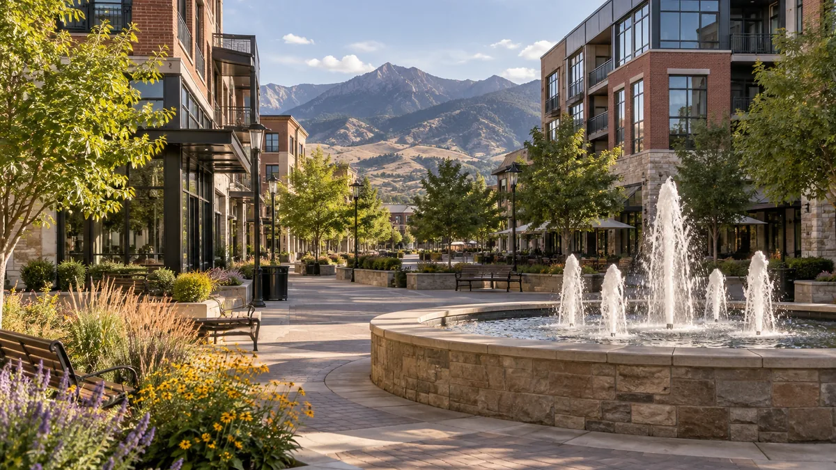 The new downtown district in Westminster, Colorado